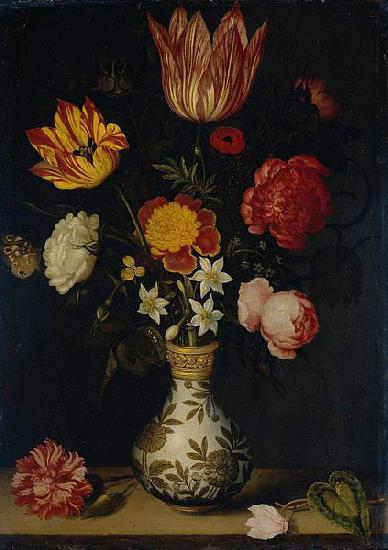 Ambrosius Bosschaert Still Life with Flowers in a Wan-Li vase oil painting image
